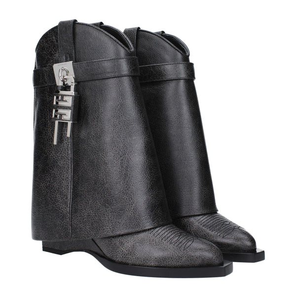Givenchy Black Leather Ankle Boots
