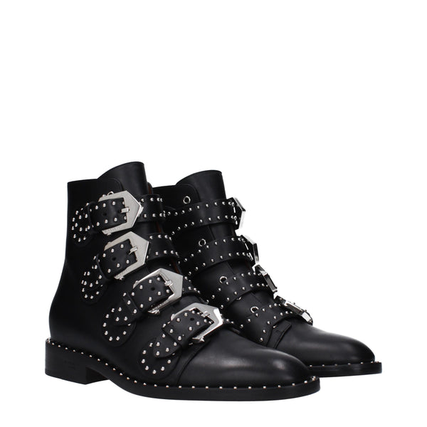 Givenchy Black Leather Ankle Boots