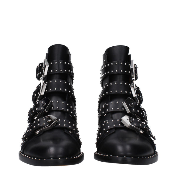 Givenchy Black Leather Ankle Boots