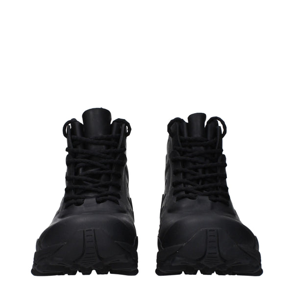 Givenchy Black Cotton Ankle Boots