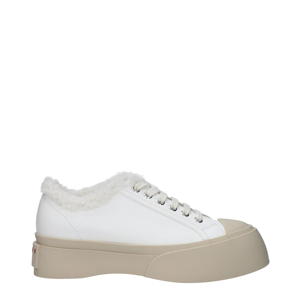 Marni White Leather Low Tops