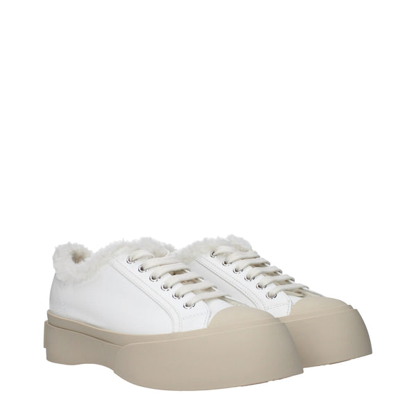Marni White Leather Low Tops