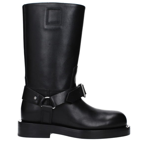 Burberry Black Leather Boots