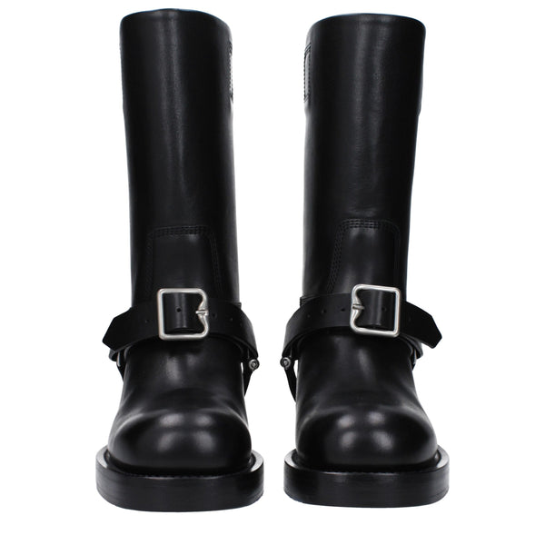 Burberry Black Leather Boots