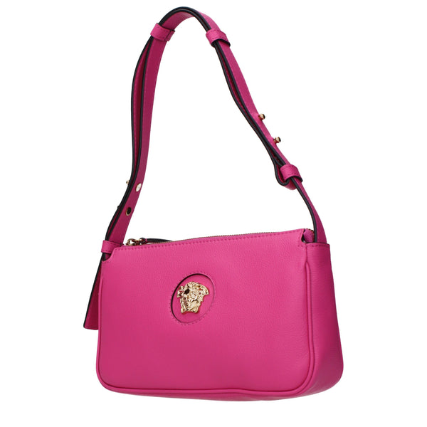 Versace Pink Leather Shoulder Bags