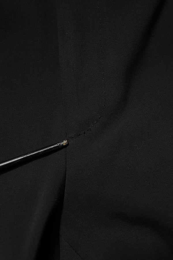 Dolce & Gabbana Black Cotton Single Breasted 2 Piece Suit