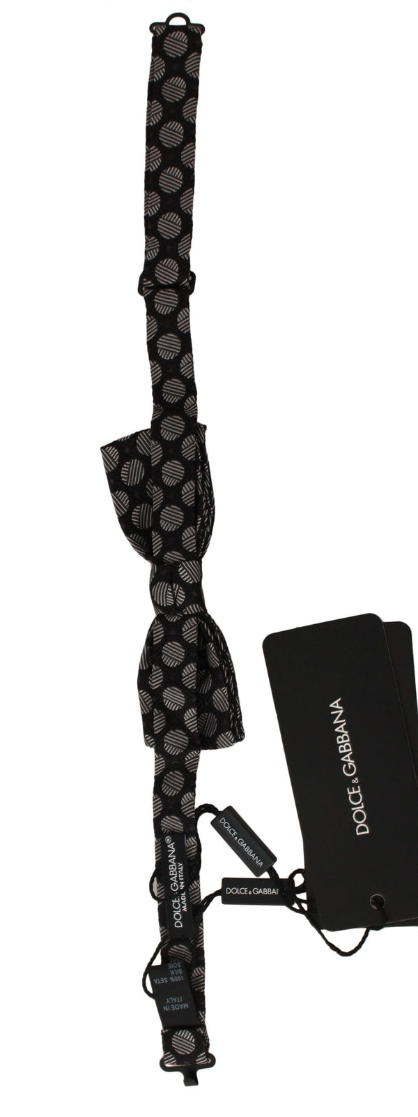 Dolce &amp; Gabbana Ruskea Silk Polka Dot Jacquard Rusetti Papillon