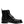 Dolce & Gabbana Black Leather Lace Up Mid Calf Boots Shoes