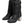 Dolce & Gabbana Black Padded Mid Calf Logo Heel Boots Shoes