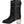 Dolce & Gabbana Black Padded Mid Calf Logo Heel Boots Shoes
