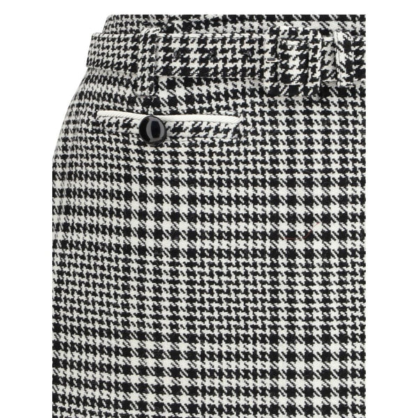 Self-Portrait Houndstooth wool Pants-skirt