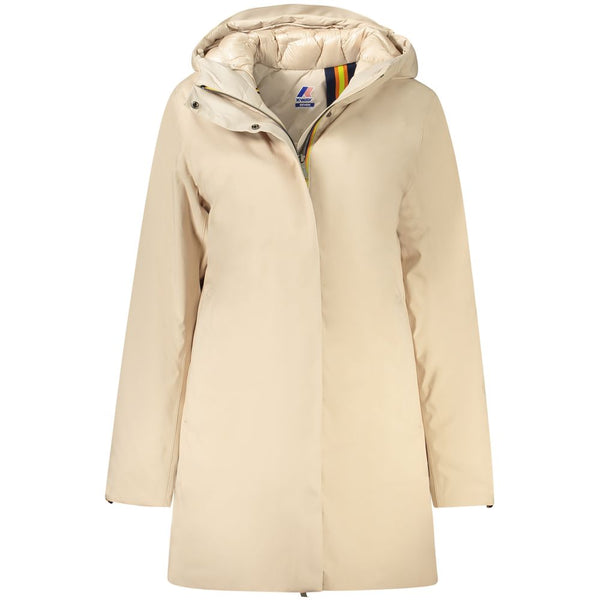 K-WAY Beige Polyester Jackets & Coat