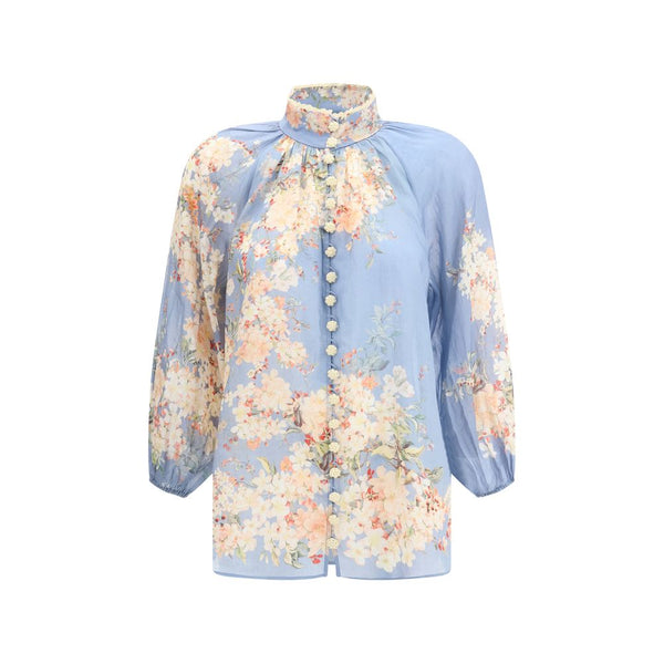 Zimmermann Cascadian Blouse with puff sleeves