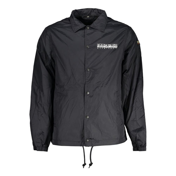 Napapijri Black Polyester Men Jacket