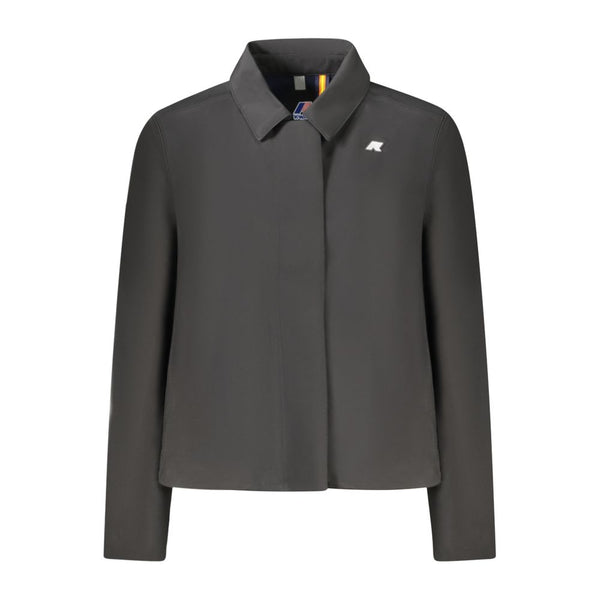 K-WAY Black Polyester Jackets & Coat