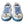 Dolce & Gabbana Blue White Printed Portofino Melt Sneakers