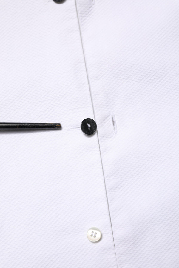 Dolce & Gabbana White Bib Cotton Poplin GOLD Men Formal Shirt