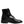 Dolce & Gabbana Black Leather Lace Up Mid Calf Boots Shoes