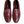 Dolce & Gabbana Burgundy Leather Formal Slip On Shoes