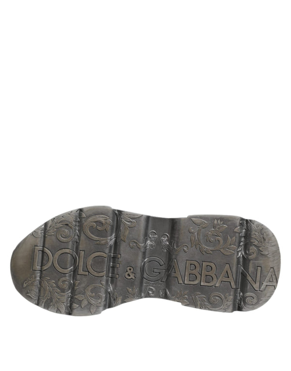 Dolce & Gabbana White Daymaster Leather Low Top Sneakers Shoes