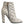 Dolce & Gabbana Off White Leather Heels Ankle Boots Shoes