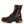 Dolce & Gabbana Maroon Leather Mid Calf Biker Boots Shoes