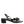 Dolce & Gabbana Black Leather Crystal Ankle Strap Sandals Shoes