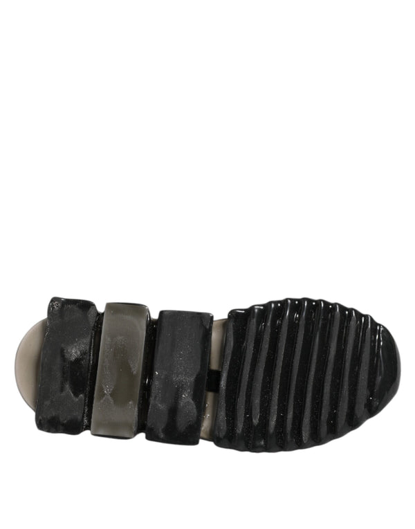 Dolce & Gabbana Black Sorrento Slip On Low Top Sneakers Shoes