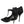 Dolce & Gabbana Black Mesh T-strap Stiletto High Heels Shoes