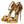 Dolce & Gabbana Gold Leather Platform Keira Sandals Shoes