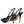 Dolce & Gabbana Black White Dotted Stiletto Slingback Shoes