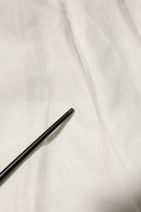 Dolce & Gabbana Cream Linen Dress Slim Formal Trouser Pants