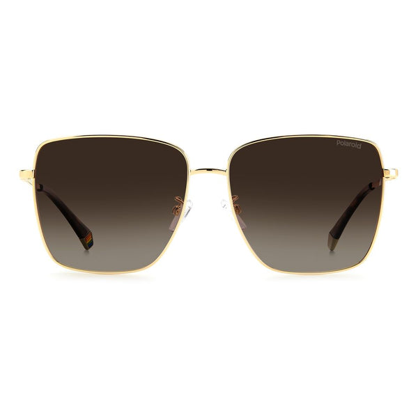 Polaroid Gold Metal Sunglasses