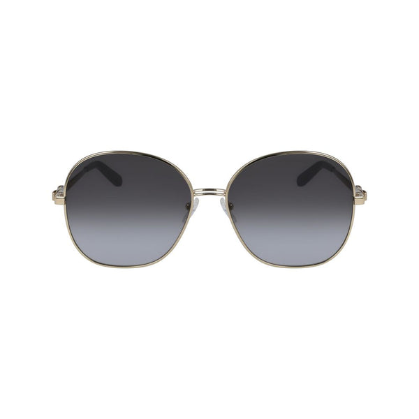 Salvatore Ferragamo Gold Metal Sunglasses