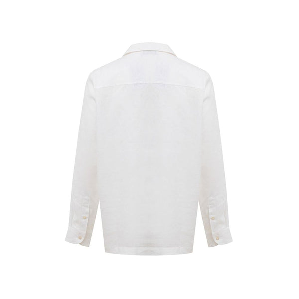 Gran Sasso White Linen Shirt