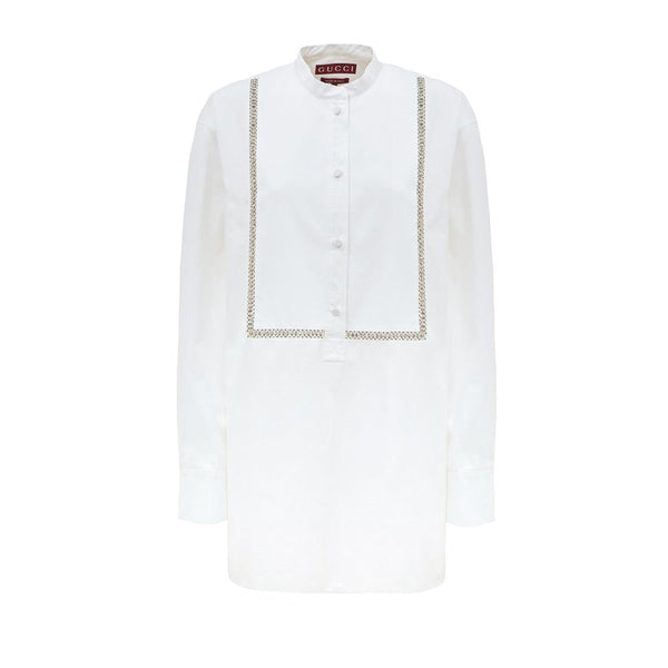 Gucci White Cotton Shirt