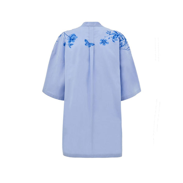 Gucci Blue Cotton Shirt