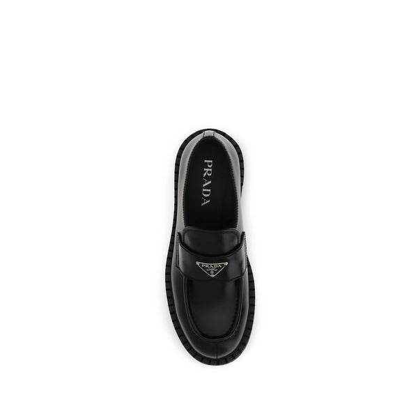 Prada Double Chocolate Loafers