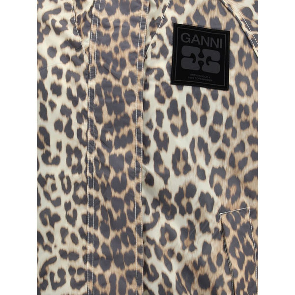 Ganni Leopard raincoat Jacket
