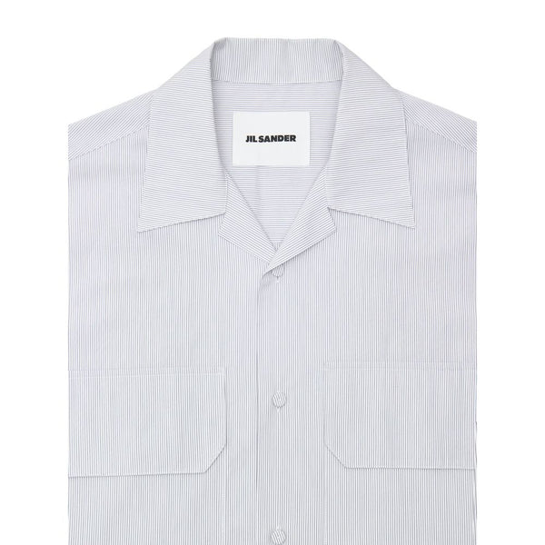 Jil Sander Blue Cotton Shortsleeve