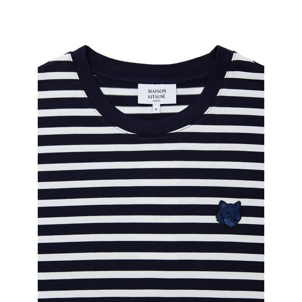 Maison Kitsuné Blue Cotton Long Sleeve
