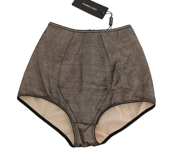 Dolce &amp; Gabbana Bottoms Alusvaatteet Beige Mustalla Verkolla