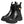 Dolce & Gabbana Black Calfskin DG Logo Strap Ankle Boots Shoes