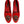 Dolce & Gabbana Red Velvet DG Heart Loafers Flat Shoes