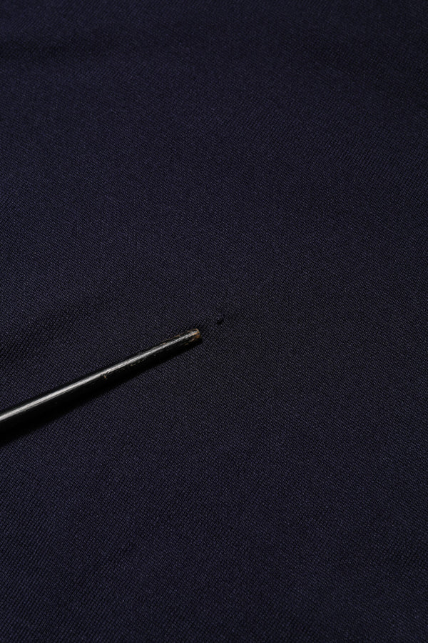 Dolce & Gabbana Dark Blue Silk Crew Neck Short Sleeves T-shirt