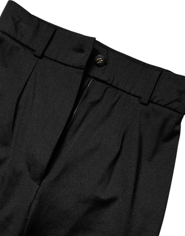 Dolce & Gabbana Black Nylon Leggings Stretch Pants