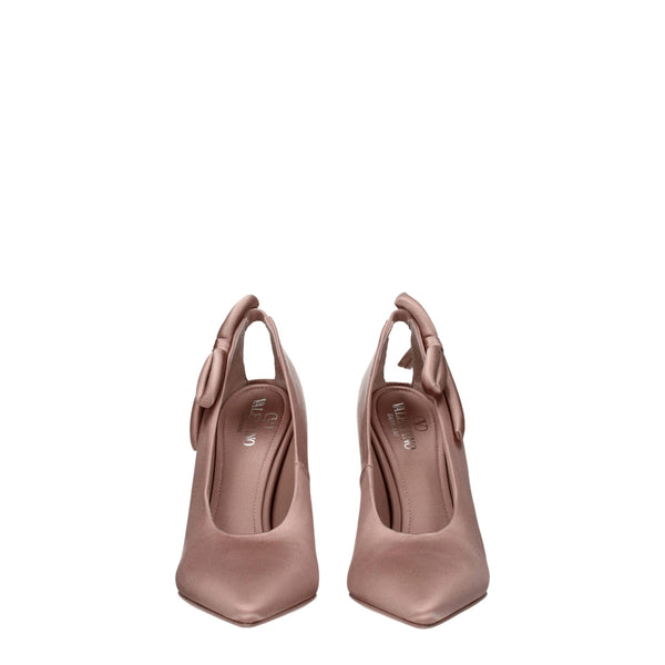 Valentino Garavani Pink Satin High Heel Pumps