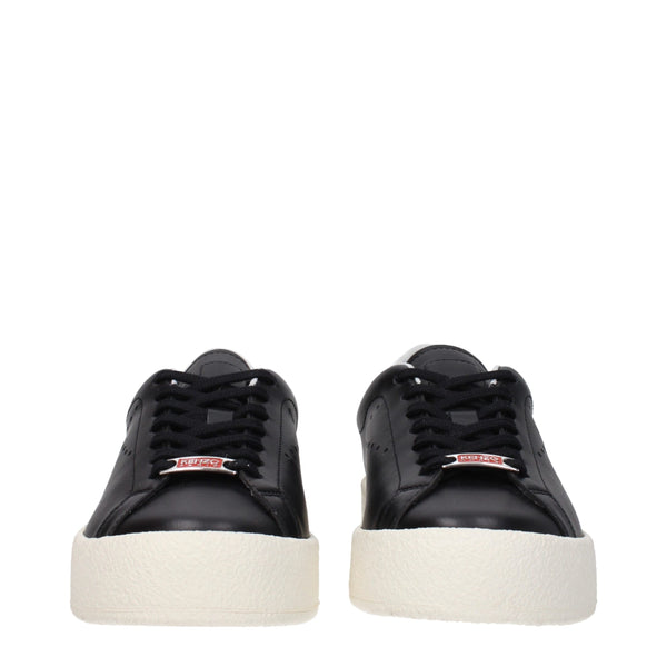 Kenzo Black Leather Low Tops