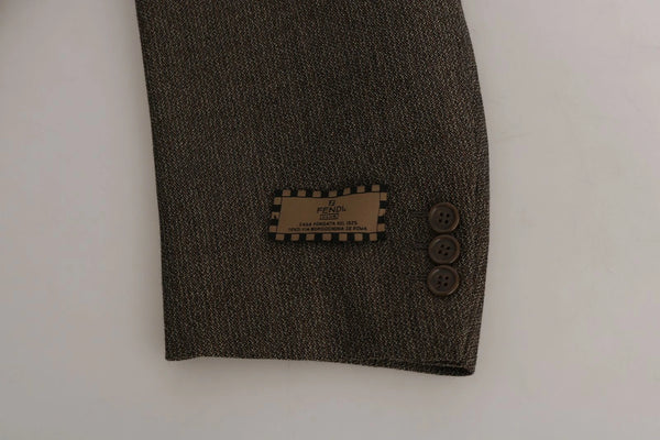 Dolce & Gabbana Brown Single Breasted Wool Suit