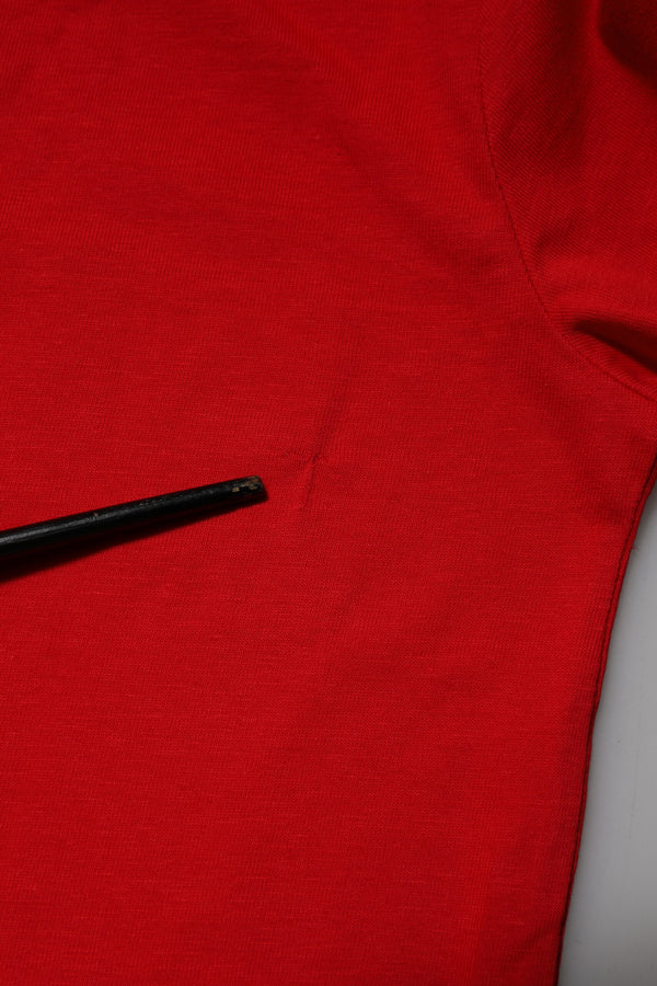 Dolce & Gabbana Red Cotton Short Sleeves Crew Neck Top T-shirt